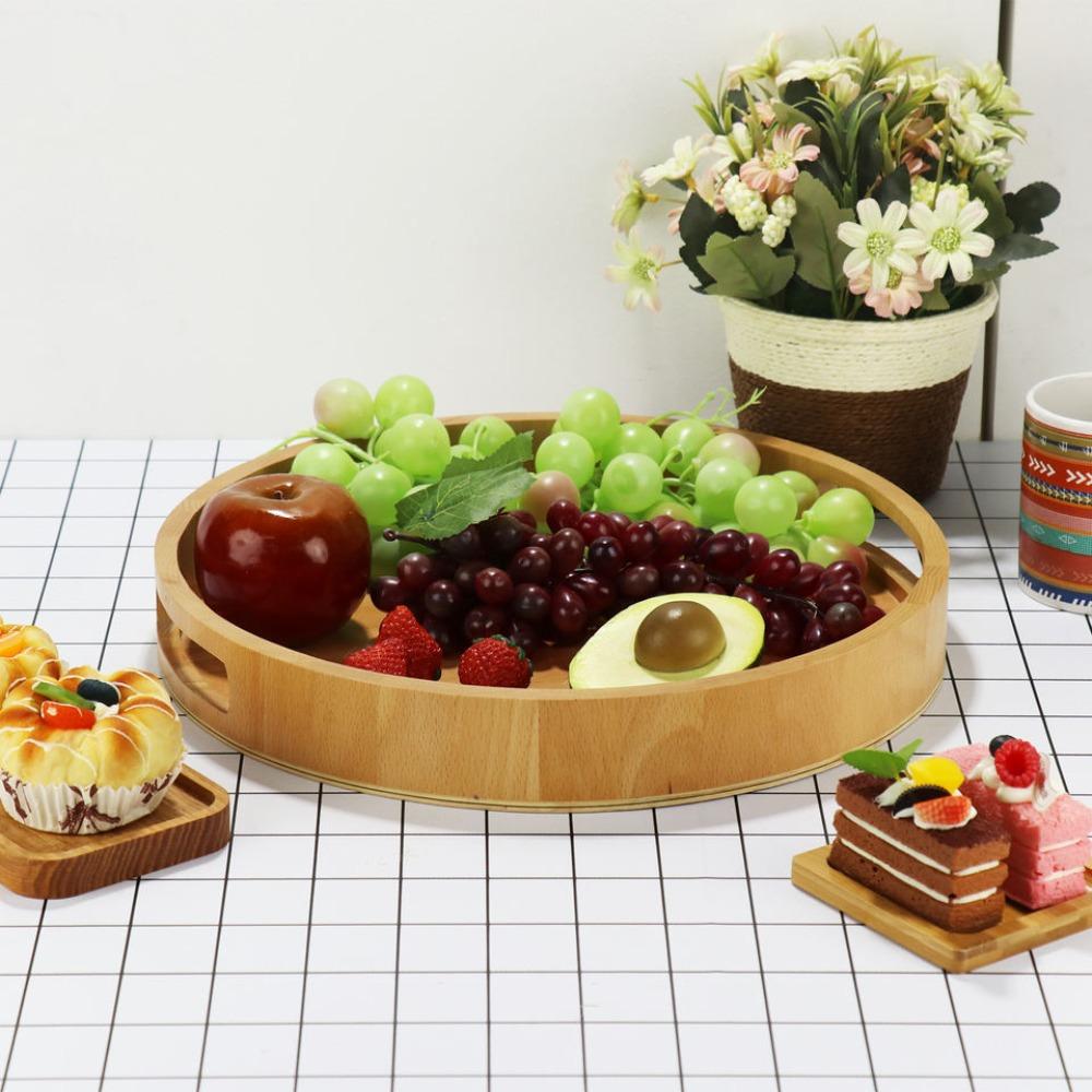Multipurpose Tea Food Dish Simple Drink Platter Fruit Plate Bamboo Plate  Home Decoration