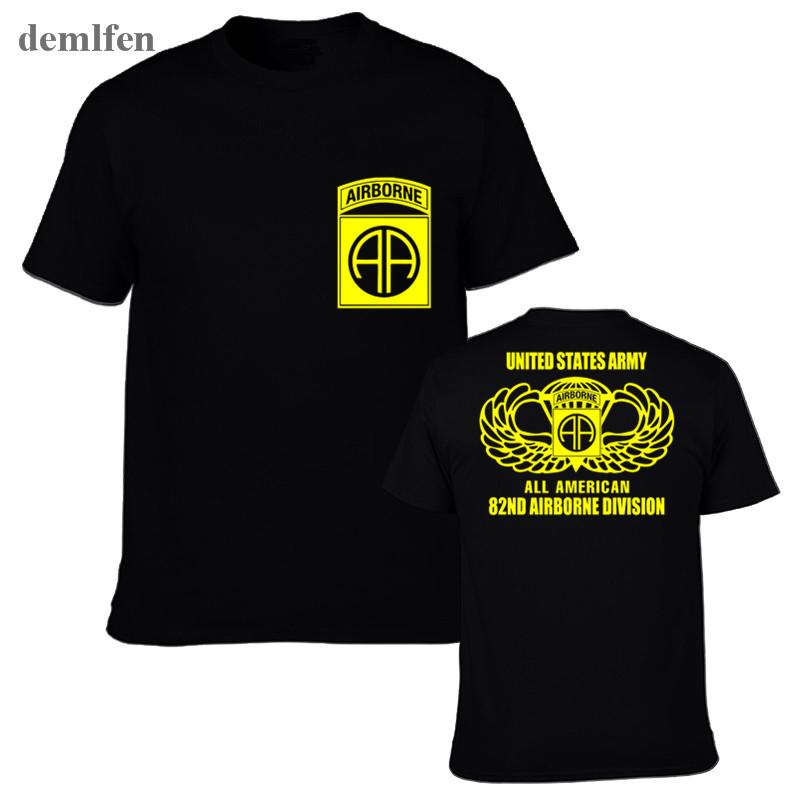 

New 82nd Airborne Special Force Army Military Veteran T-shirt Men Cotton Short Sleeve T Shirt Tops Tees S разноцветный