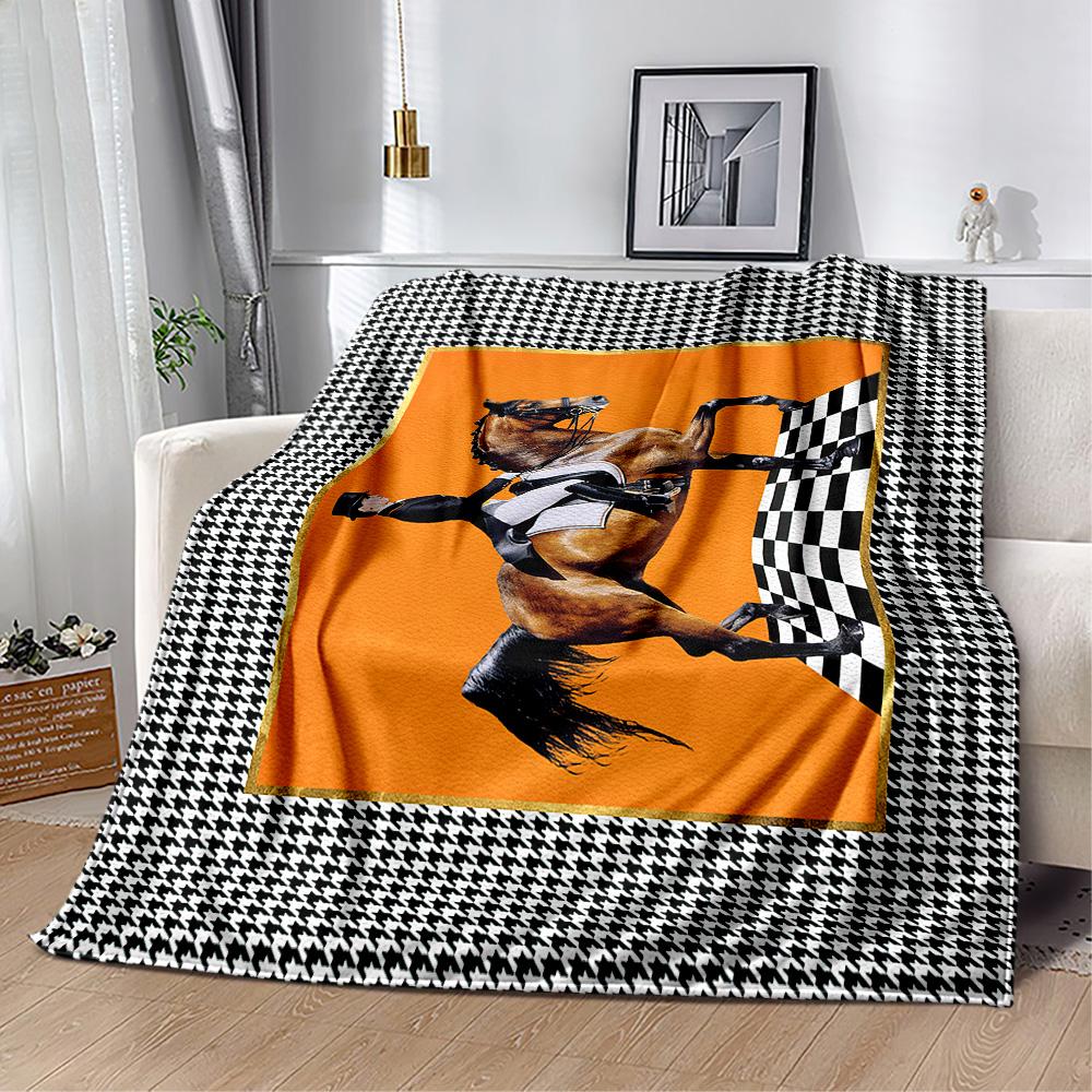 Horse Blanket Warmthful Decor Great for Couch Office Chair Bedding for All Seasons Stylish Decor Gifts For Family Or Friends