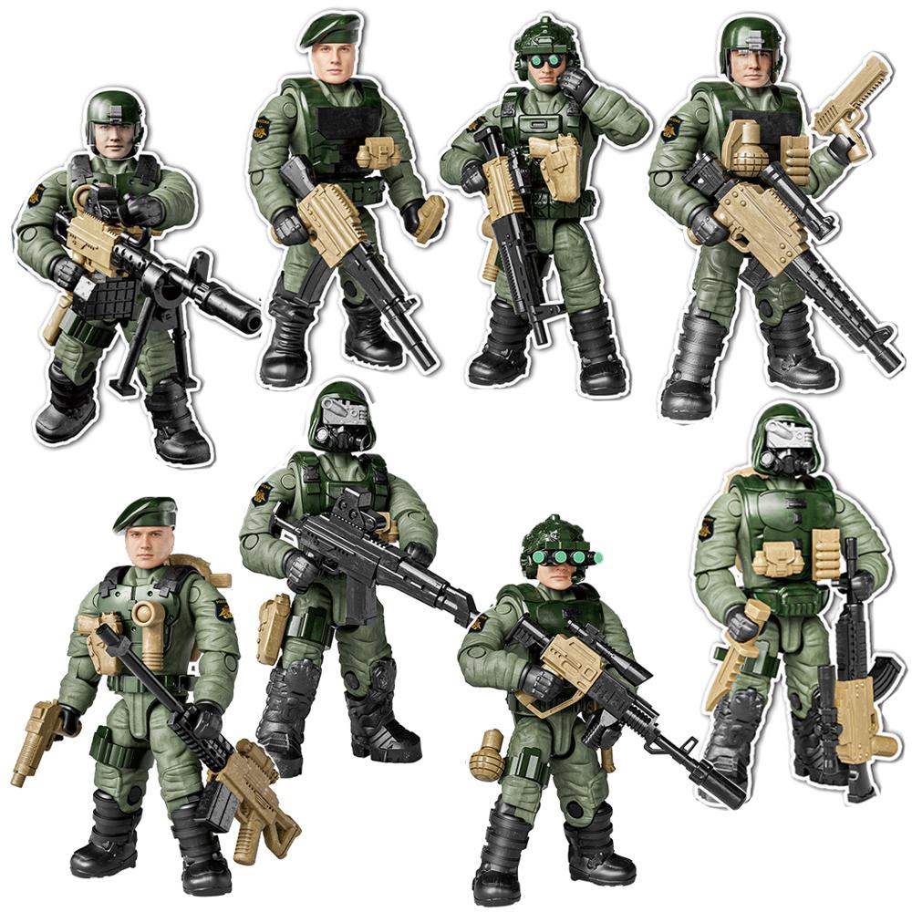 World War Army Military Soldiers SWAT Polices Soldiers Special Forces Building Blocks Bricks DIY Toys Christmas Gift