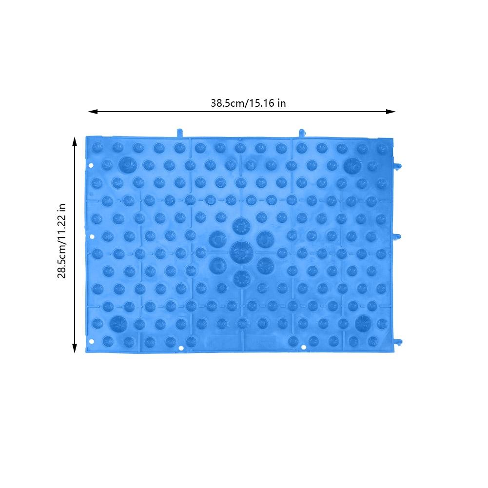 Colorful TPE Foot Massage Mat Blood Circulation Tension Release Pad for Home Party Game Blue