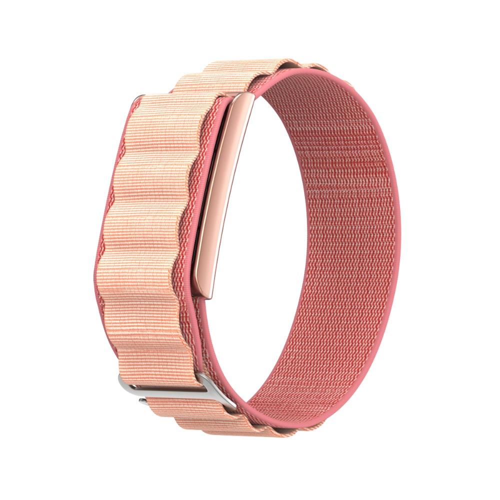 

Nylon Sport Band Loop Design 22mm Fitness Tracker Strap Adjustable Breathable Replacement Wristband for Amazfit Helio Strap рожевий