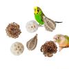 QX2E Parrots Grinding Chew Toy Chew Training Supplies Natural Rattan