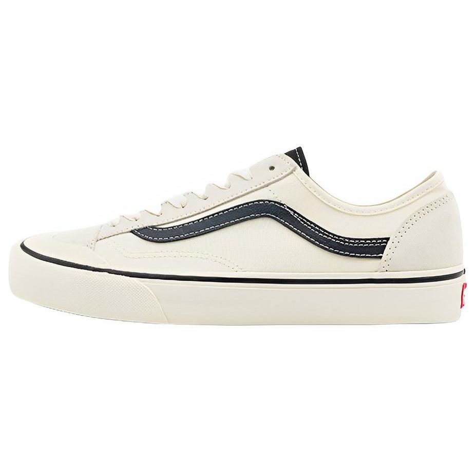 Vans Style 136 Decon Vr3 Sf Canvas Comfortable Versatile Low-Top Skate Shoes Unisex sneaker Beige Black VN0A4BX9KIG