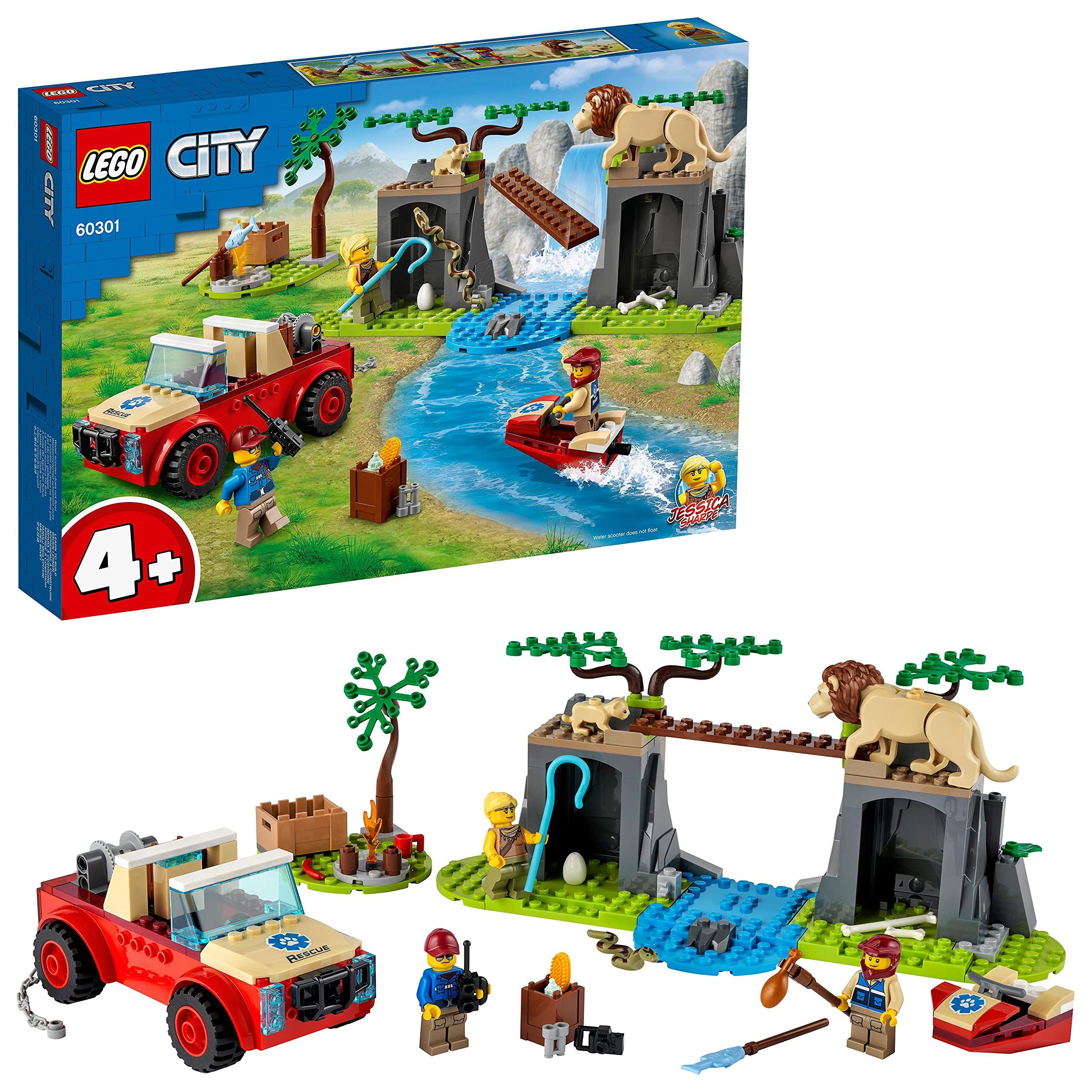 

LEGO City Спасательный внедорожник для животных 60301, Игрушка, Строительные блоки, Подарок, Животное, Для мальчиков и девочек, Возраст 4 года и старше
