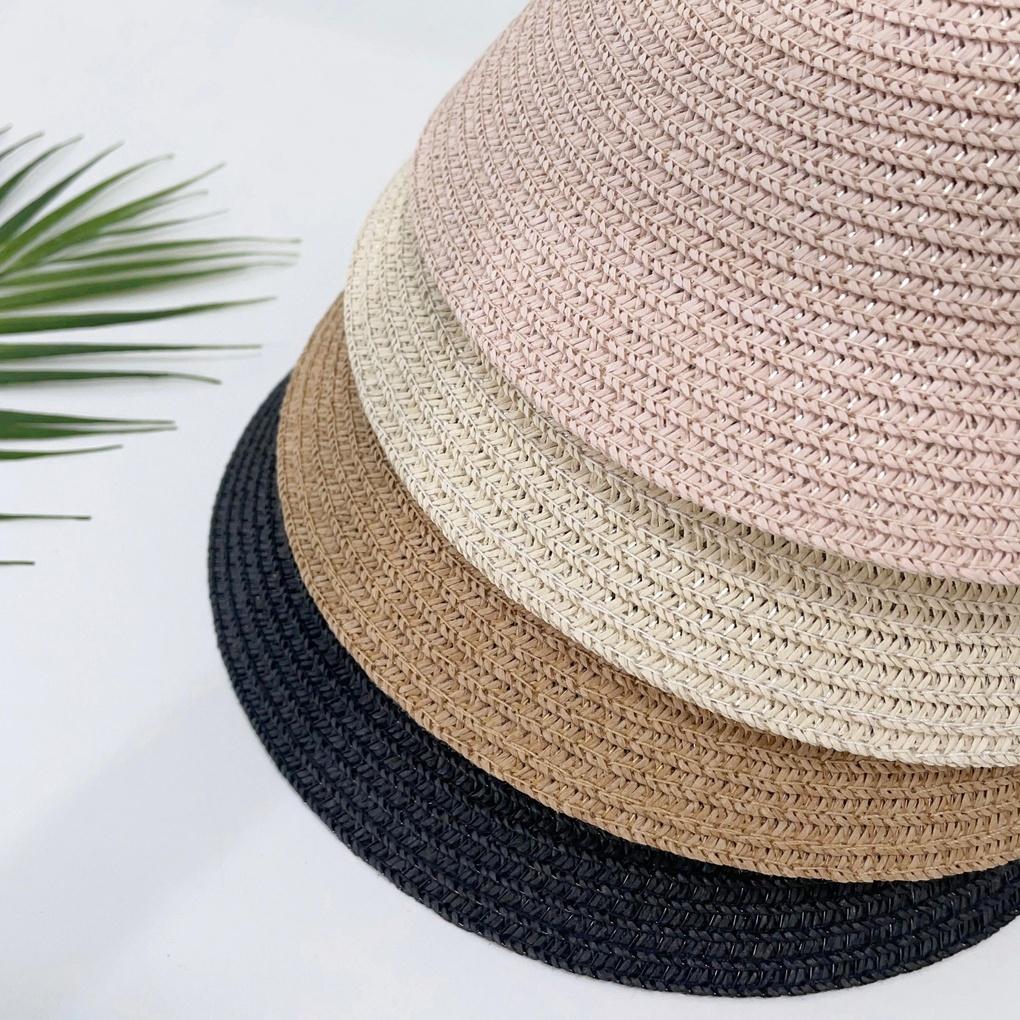 Women's Men's Couple Daily Simple Straw Sun Cap Hat