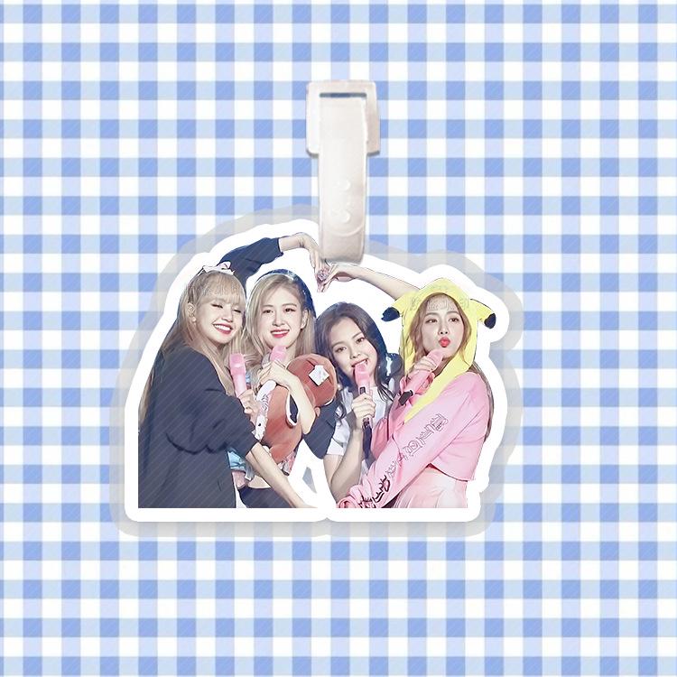 Kim Ji-soo & Park Chae-young Backpack Tag Ornament - Douyin Style