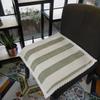 Seat Cushion Lace-up Thick Fabric Four Seasons Seat Cushion Summer Cotton Linen Office Student Dining Chair Stool Cushion