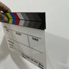 Acrylic Colored Movie Clapperboard Scene Marker - English Photography Prop
