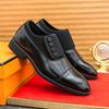Fashion Pointed Leather Loafers Shoes Men Office Comfortable Man Casual Shoes Luxury Classic Retro Style Designer Elegant Business Shoes