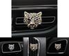 Nový Leopardí Klip do Větracího Otvoru Auta na Parfém Aromaterapii s Diamantovou Hlavou Leoparda Personalizovaná Dekorace Interiéru Auta