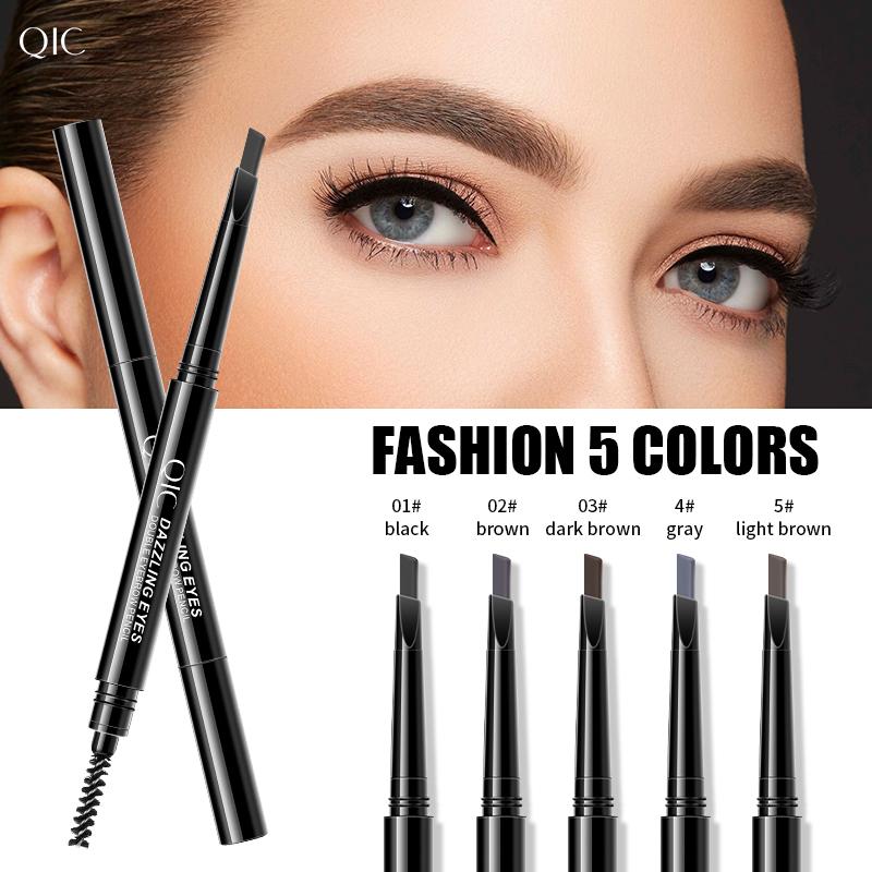 Makeup Automatic Rotation Waterproof Eyebrow Pencil Double Head Natural Makeup Is Not Easy To Decolorize Unibrow Beginners