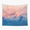 Nature Mountain Tree Tapestry Aesthetic Landscape Tapestry Green Woodland Scenery Wall Hanging for Bedroom Living Room Decor