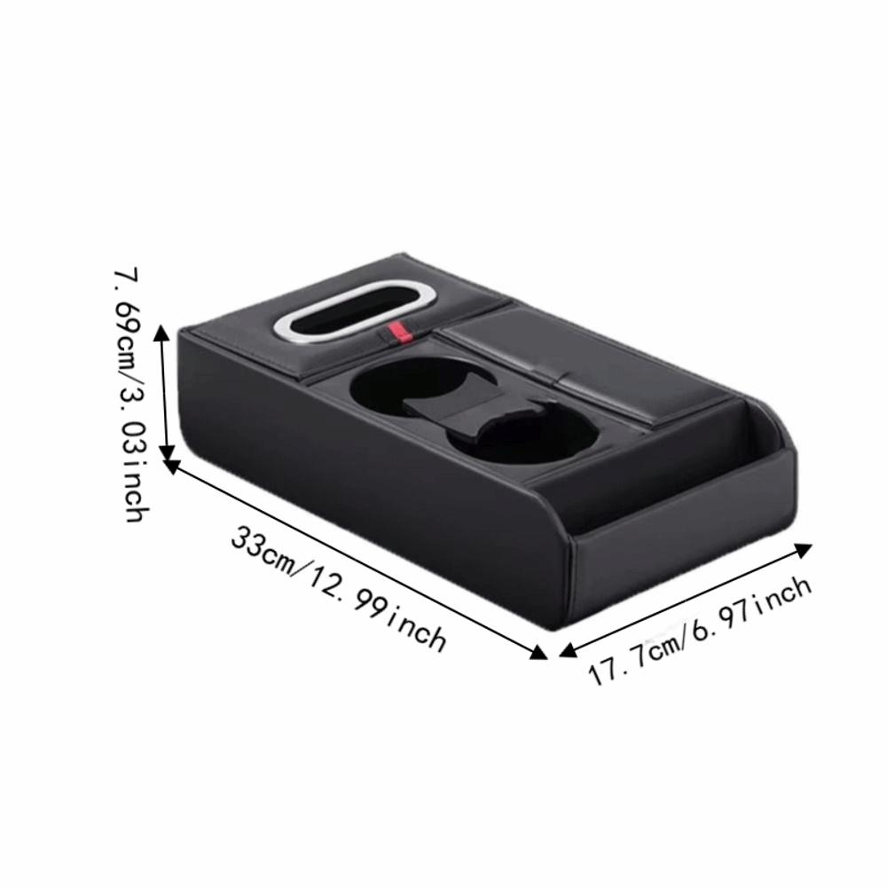 PU leather Armrest Heightening Pad Multifunctional Center Console Organizer Auto Accessory