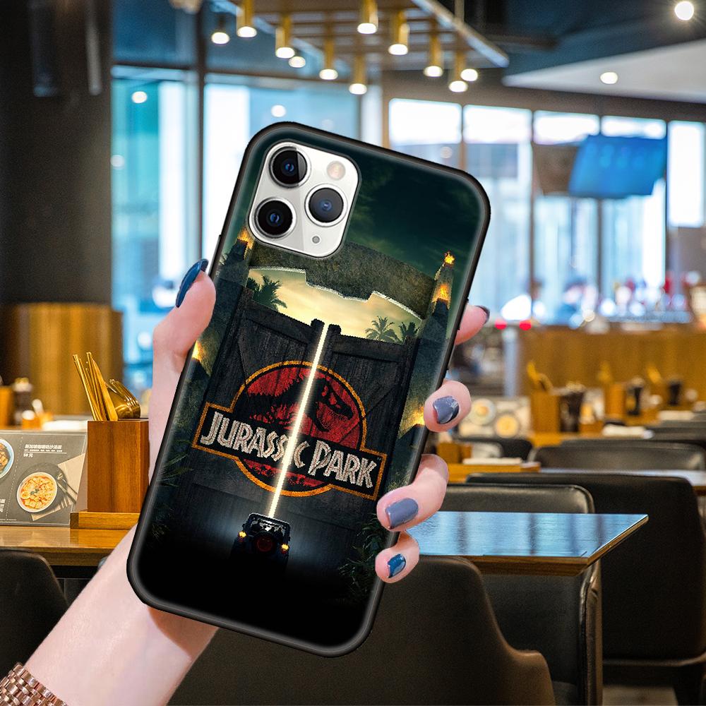 

Чохол для телефону Apple IPhone 13 12 11 Mini Pro MAX SE X XS XR 8 7 6 S Plus Black Cover Prime 3D Coque Dinosaur Jurassic Park iPhone 6 ( 6S ) Plus