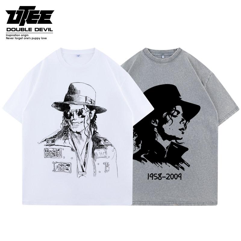 Remembering and Paying Tribute to Michael Jackson. Michael Jackson Children's and Adult T-shirt, Pure Cotton Short-sleeved.