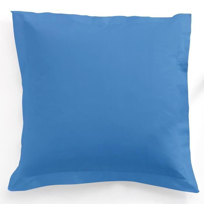 Taie d'oreiller - INTIMITY - Indigo - 60x60 cm - 100% coton - Uni