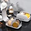 1PC Empty Transparent Puffs Drying Box Storage Case Portable Sponge Stand Cosmetic Rack Makeup Puff Holder