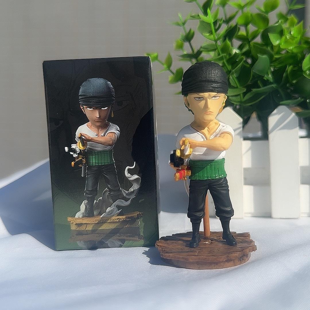 

Animation One Piece Figure Roronoa Zoro Luffy Shanks Action Figurine Room Decoration Figure Miniature Playthings Collector Celebration Present