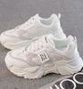 Soft-soled dad shoes autumn new velvet warm sneakers high-top thick-soled