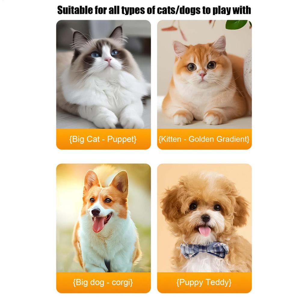Cat Rolling Ball Toy 3 Modes Electric Scratcher With Tail Self-Entertainment Automatic Cat Toy For Teeth Grinding Self