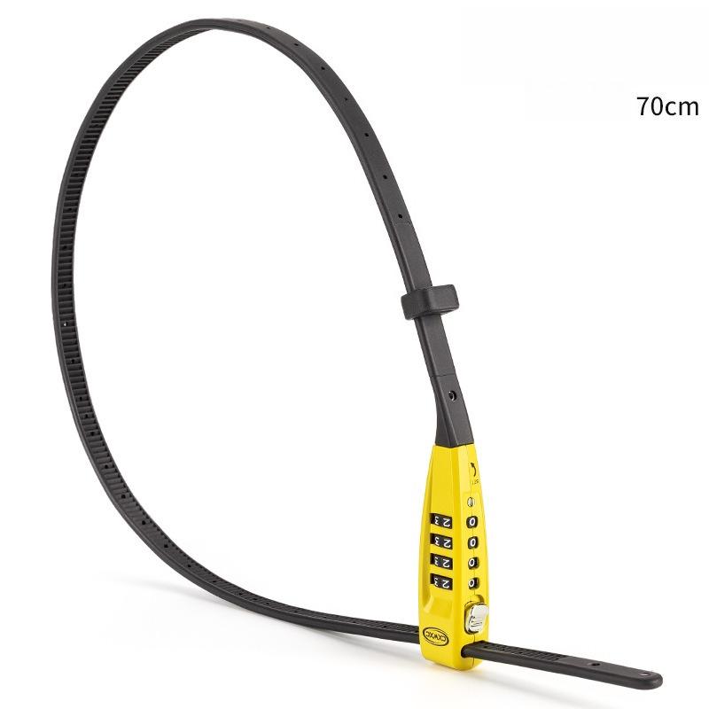 

Велозамок Портативный Стяжной Комбинационный Замок Регулируемый Замок для Шлема 70cm