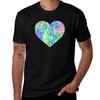 Extreme Neon Glow Black Light Rave Heart Party Tshirt Halloween Casual Tshirt