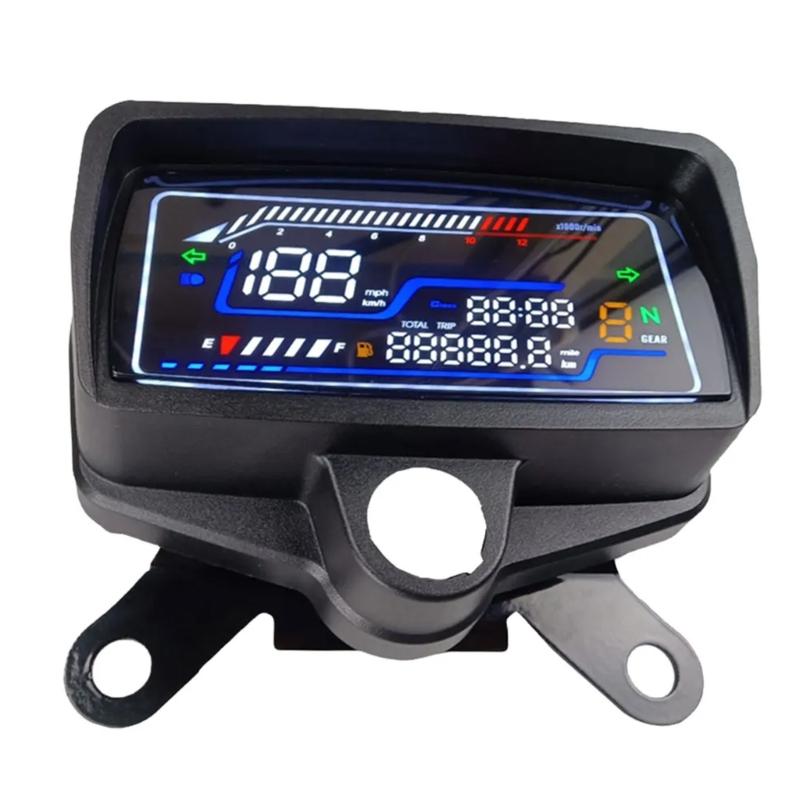 

Digital Speedometer Odometer Dashboard Suitable for CG125 CG150 Waterproof Motorcycle Instrument Cluster LED Tachometer 1