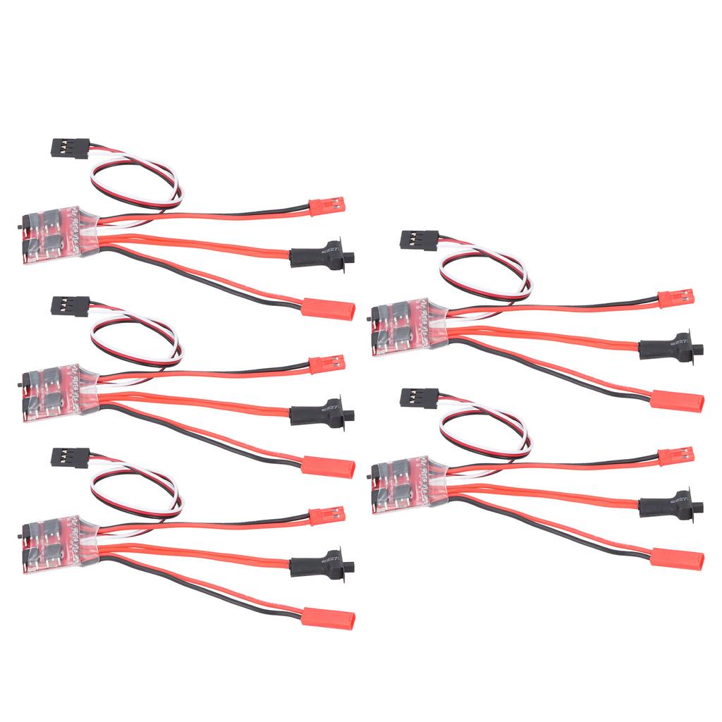 5PCS 30A Brushed ESC with Brake Dual Way JST Interface Micro 30A Brushed Speed Controller for 130 180 260 Motor 1 16 1