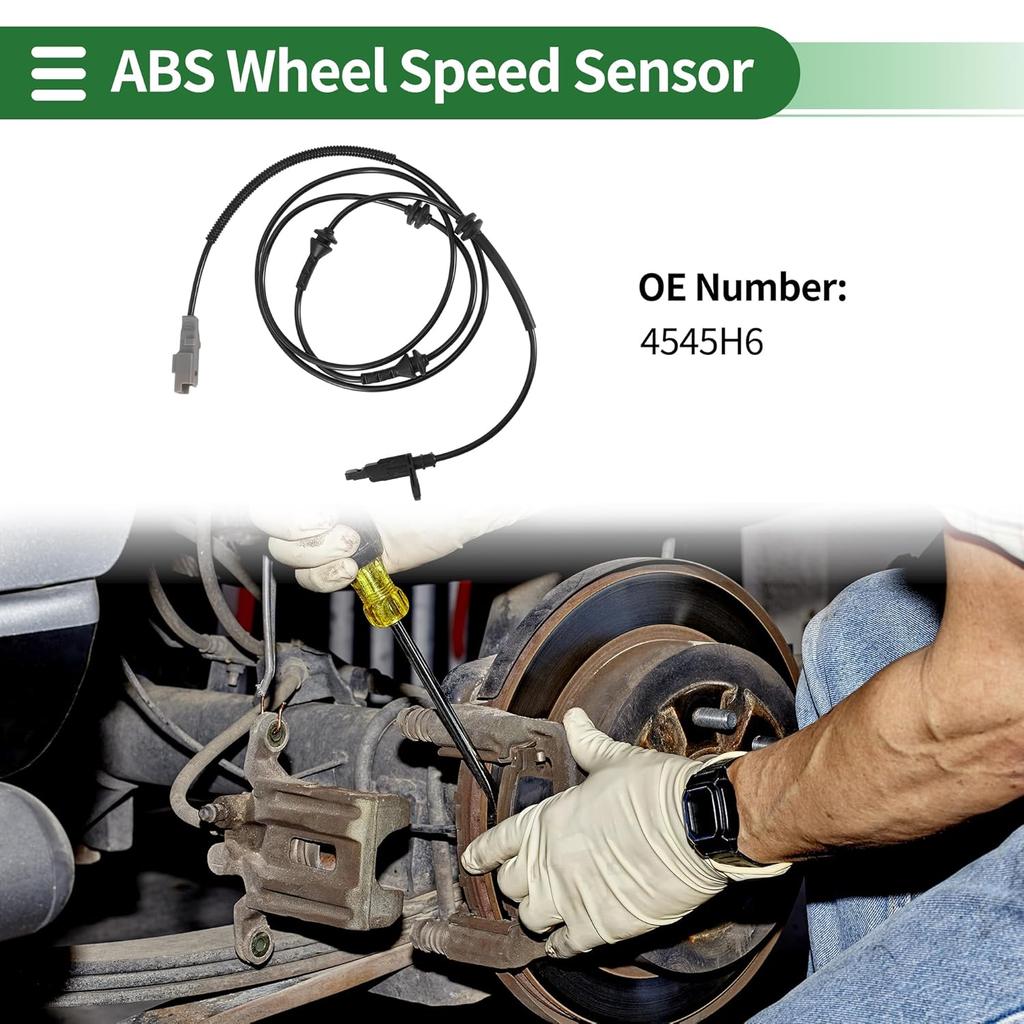 ABS Wheel Speed Sensor Rear Left Right ABS Sensor Anti-Lock Braking System Sensor No.4545H6 for Peugeot 407 2004