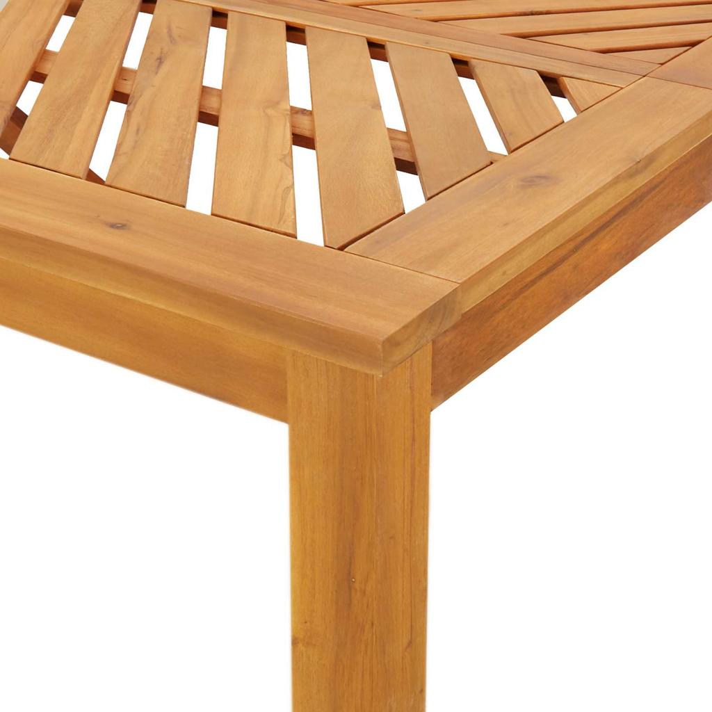 Garden Dining Set 7 pcs Brown Solid Acacia Wood