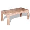 Table basse - vidaXL - Bois d'acacia - 110 x 60 x 45 cm - Blanc - Contemporain