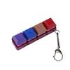 4-Keys Mechanical Keyboard Key Toy Keychain Party Stress Relief Diy Fidget Button Keycap Fidget Keyboard Toys Finger Keyboard