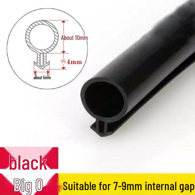 Těsnící lišta na okno a dveřní rám z UPVC: Silikonová guma ve tvaru O, zvukotěsná, pro vnitřní/venkovní použití