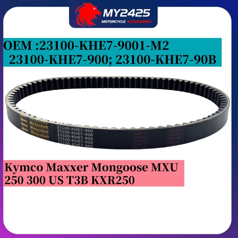 23100-KHE7-900 Drive Belt For Kymco Maxxer Mongoose MXU Grand Dink EGO Bet&Win 250 300 300R KXR250 23100-KHE7-90B ; 919x25