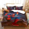 Bedding Three-Piece Set 3D Digital Cartoon Animation Microfiber Duvet Set