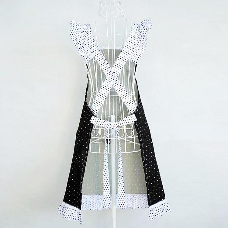 Korean Style Lace Apron - Fashionable, Oil & Stain-Proof Women's Kitchen Waist Apron