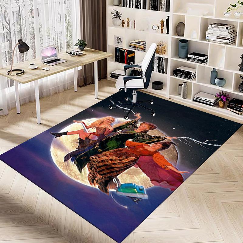 1pc Halloween Night Horror Carpet for Playroom Bedroom Living Room Sofa Home Decor,kids Game Area Rug Non-slip Floor Mat Y826141