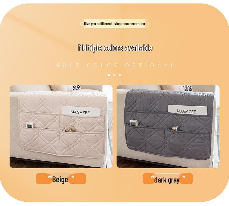 Uniwersalna ultradźwiękowo wytłaczana podkładka podłokietnika z miejscem do przechowywania na sofy nowoczesne minimalistyczne na każdą porę roku