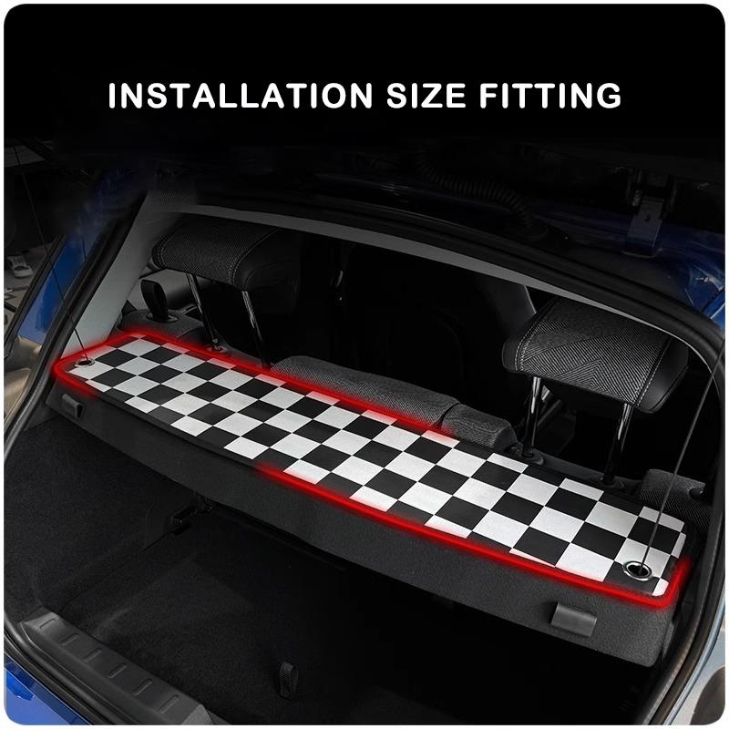 1PC Leather Car Trunk Window Protection Pad For Mini Cooper J01 J05 U25 2024 2025 Car Styling Interior Decoration Accessories