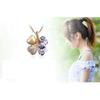 [Josepha Lorraine] Four Leaf Clover Necklace Women's Chain Present Pendant Popular Brand Silver K...