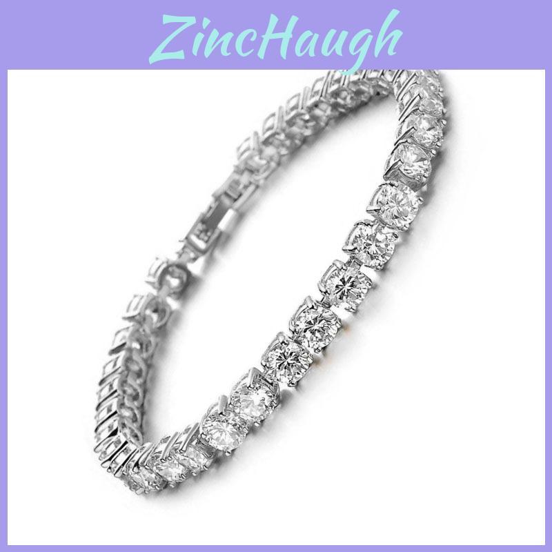 Bracciale Hip-hop Geometrico Metallico Con Strass Gioiello da Mano alla Moda Unisex