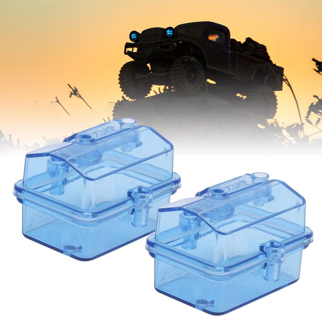 2Sets RC Receiver Box Radio Receiver Protector Waterproof Receiving Box for RC Car Boat