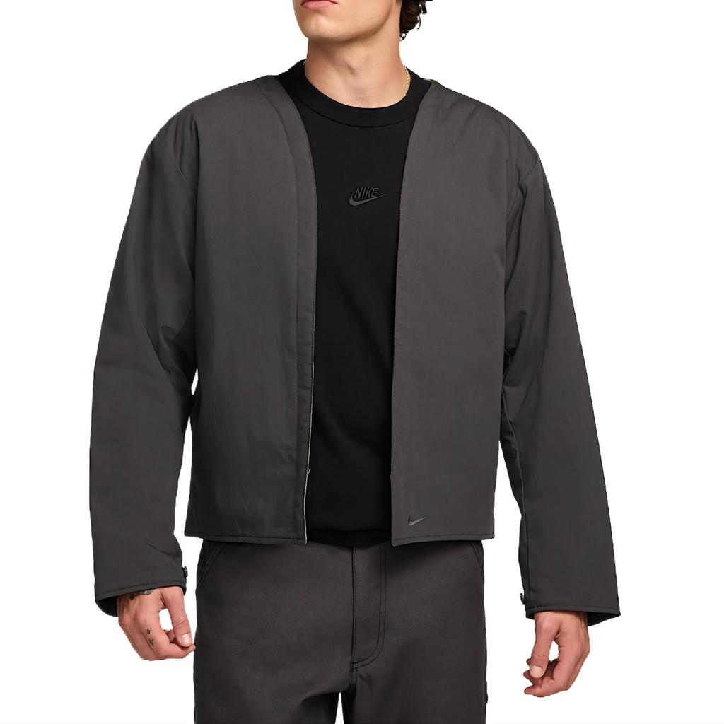 Nike Swoosh Life Comfortable Soft Versatile Solid Color Jacket Men Jacket Coal FZ0132-060