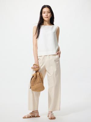 Cotton Relax Ankle Pants
