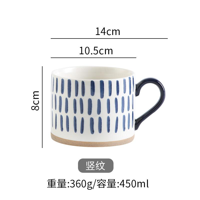 

Direct Supply Of Large-Capacity Ceramic Mugs, Hand-Painted Underglaze Coffee Cups, Teacups, Breakfast Cups, Drinking Cups 401-500ml