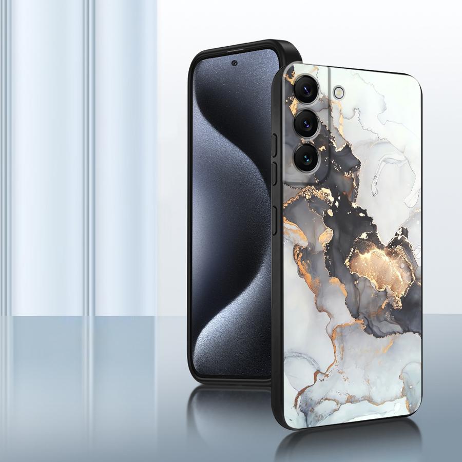 Funda de Teléfono de Mármol de Colores para Samsung Galaxy A57 A26 A32 A24 A37 A22 A55 A23 A25 A73 A51 A53 A35 A52 A36 A72 A71