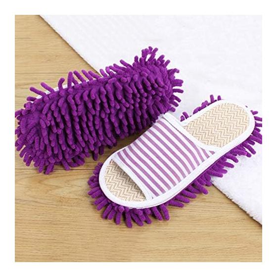 Cleaning Slippers, Mop Slippers, Wearable Mop, Room Shoes, Washable, Just Wear Them and Walk Around, Ultra-fine Fibers, Microfiber, Cleaning