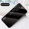 For Samsung Galaxy A25 A 25 5G deksel Gradient Aurora herdet glass myk ramme bakdeksel Telefonveske