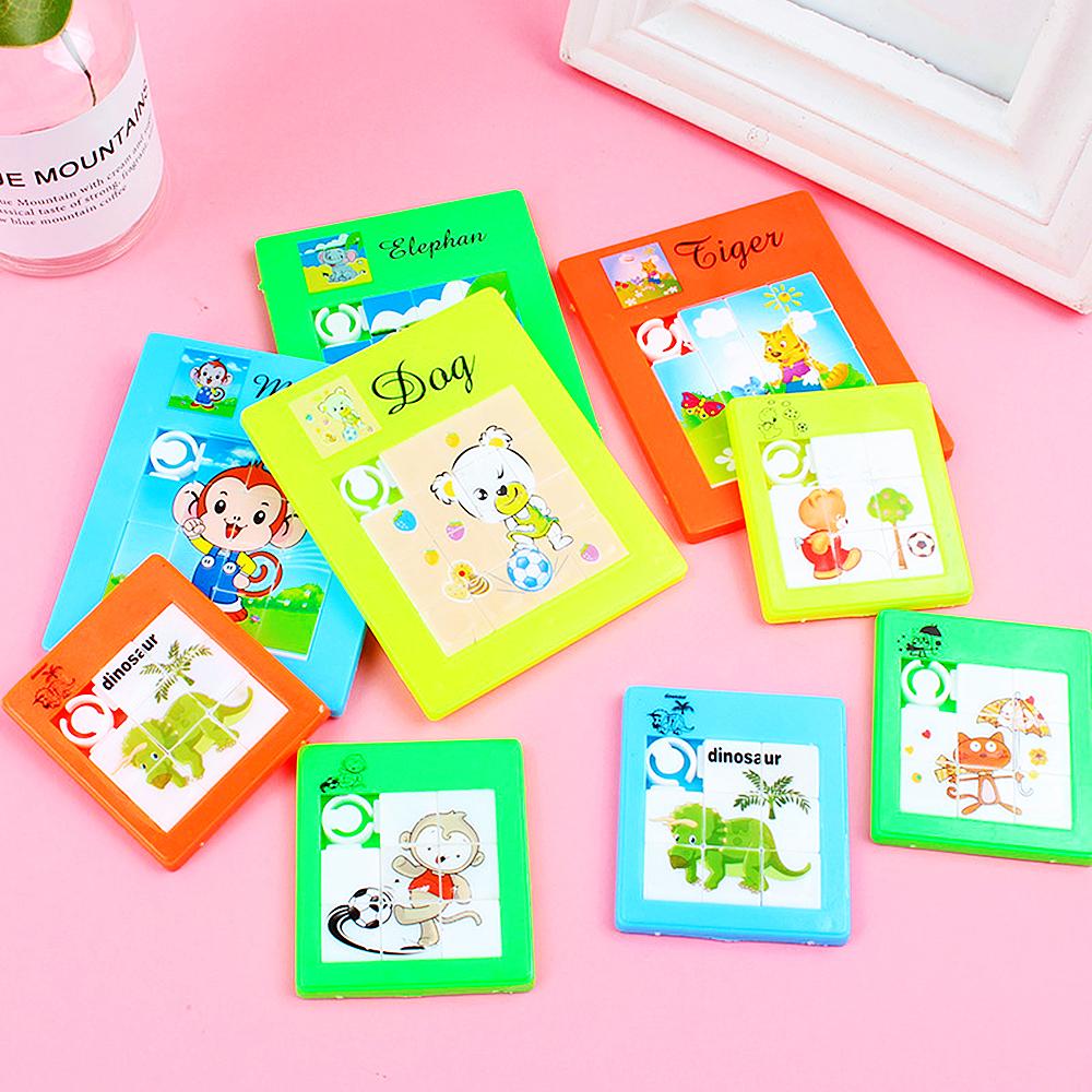 12PC Cute Animals Jigsaw Puzzle Set Toys Kids Birthday Party Baby Shower Gifts Prizes Pinata Treasure Box Boys Girls Reward Pack